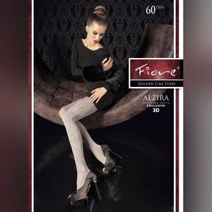Fiore Alzira Tights in Gray Formal 3D